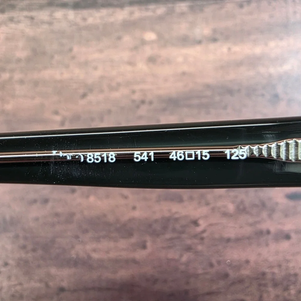 Polo Ralph Lauren 8518 541‎ Black Clear Rectangle Eyeglass Frames 46-15-125